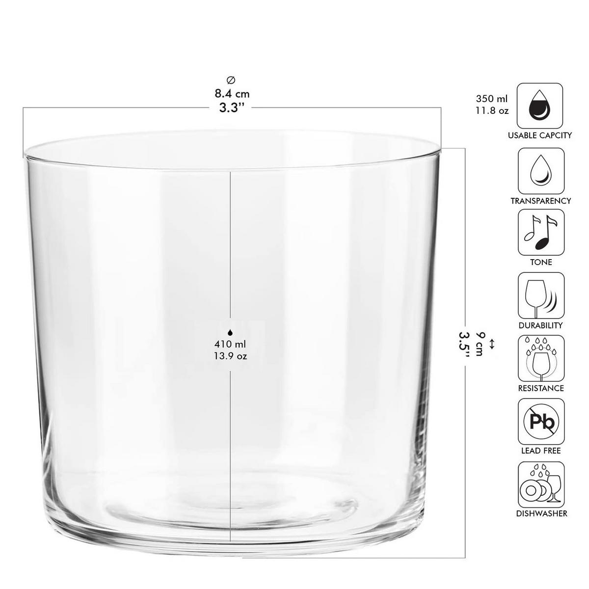 CIDERGLÄSER, 6er-Set, 410 ml - Transparent, Glas (0.42L) - Krosno Glass