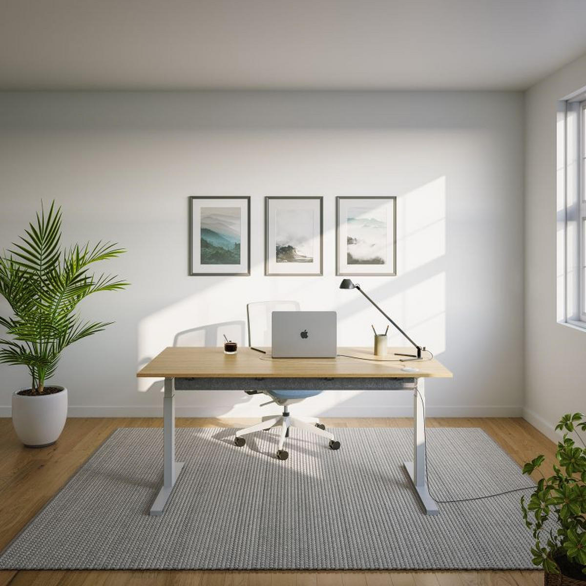 SCHREIBTISCH s32 elektrisch höhenverstellbar, 160 x 80 cm - Eichefarben, Holzwerkstoff/Metall (80/160/62cm) - hali