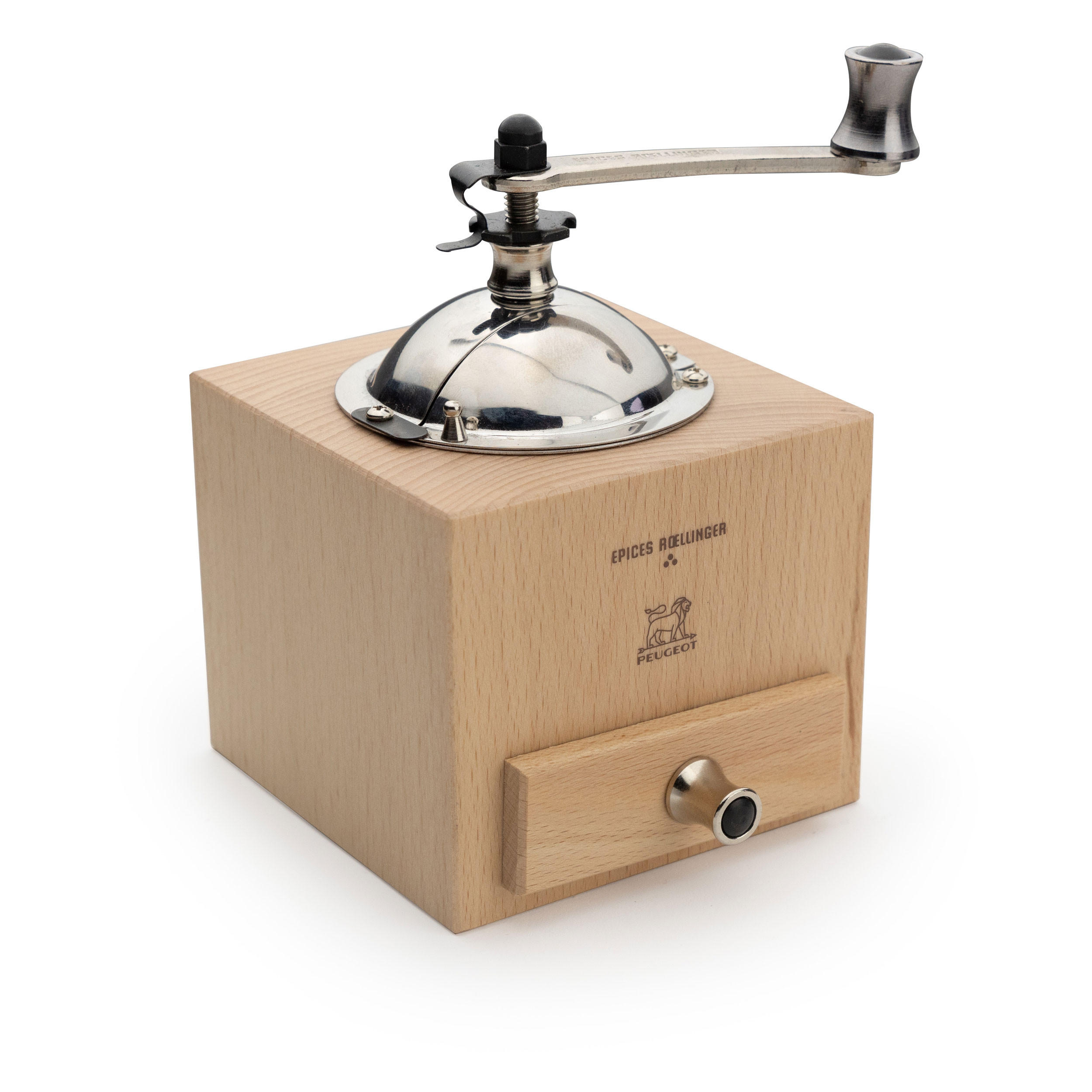 PFEFFERMÜHLE Roellinger 13cm Buchenholz Natur Stahlmahlwerk - Braun, Holz (8.6/12.5/8.6cm) - PEUGEOT