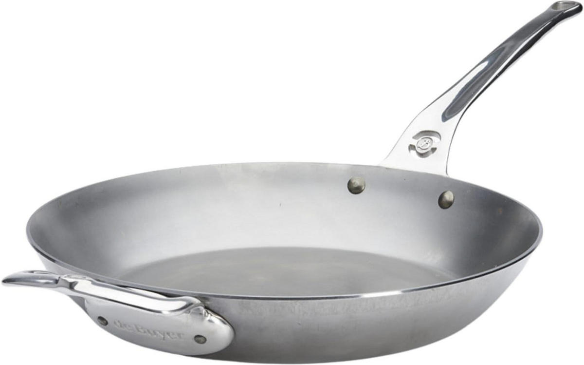 BRATPFANNE Mineral B Pro - ø 20 cm - Ohne Antihaftbeschichtung - Silberfarben, Metall (20cm) - De Buyer
