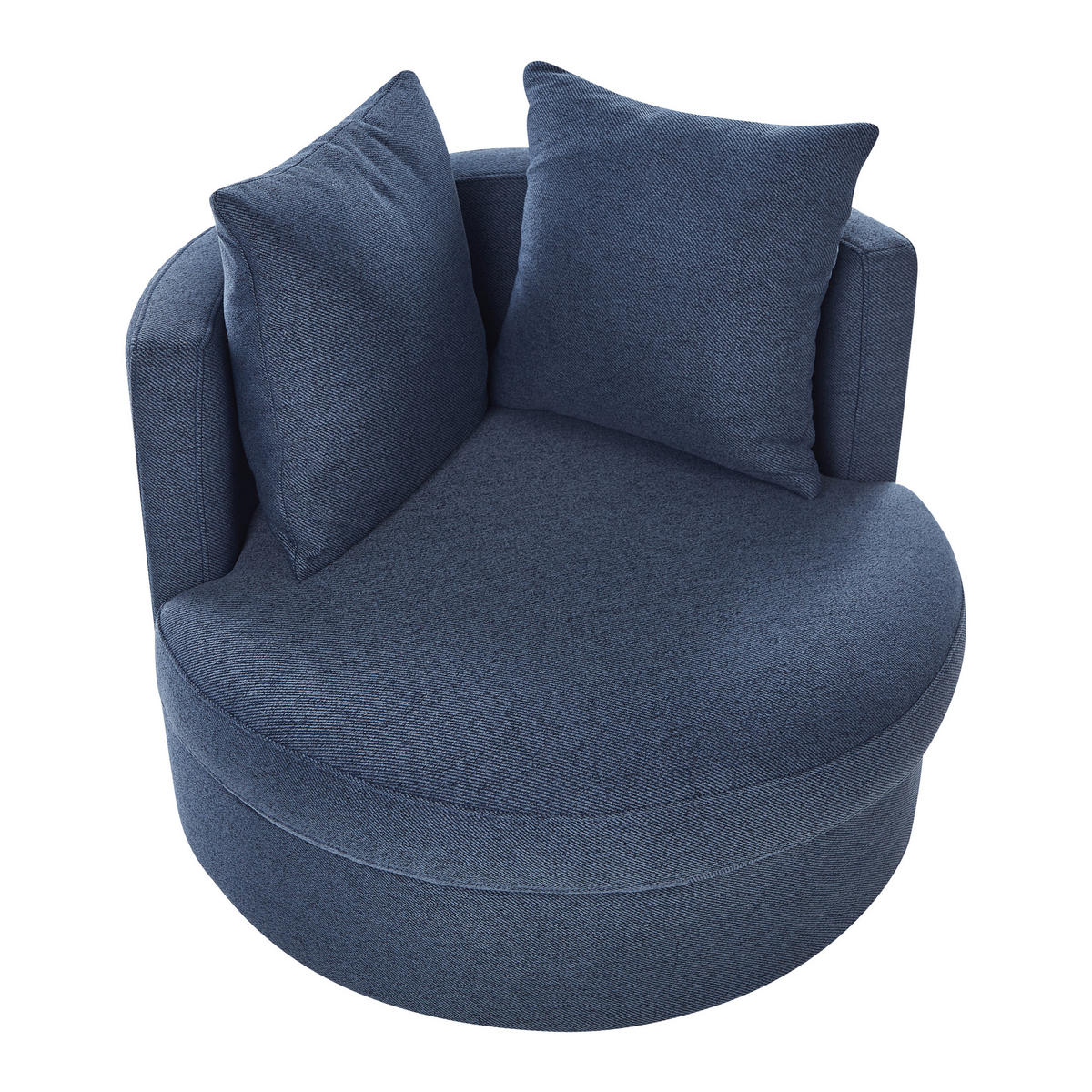 SESSEL Dunkelblau Dalby - Blau, Textil (82/61/82cm) - Beliani