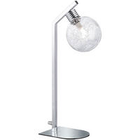 TISCHLEUCHTE Chrom Silber Drahtgeflecht - Silberfarben, Glas (21.5/13/40cm) - Wofi