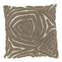 DEKOKISSEN Corfu Taupe 45/45/8 cm - Taupe, Textil (45/45cm) - Unique Living