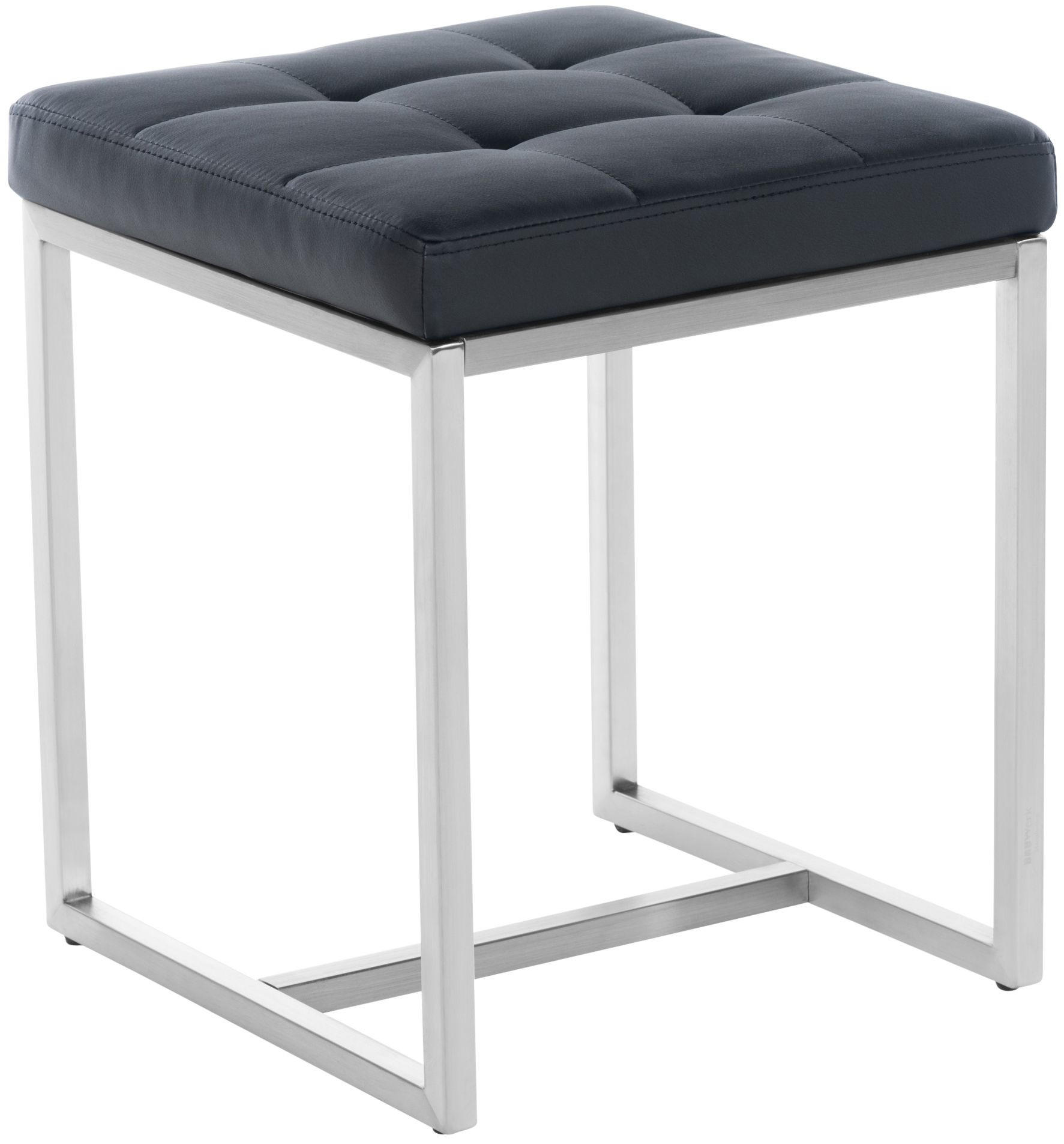TPFLiving Sitzhocker Schwarz 40x48x40 cm
