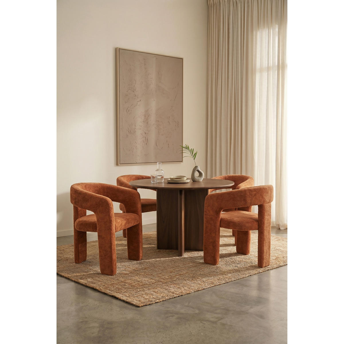 ESSZIMMERSTUHL Valentin Orange - 2 er Set - Orange, Kunststoff (60/75.5/55cm) - Housecraft Living