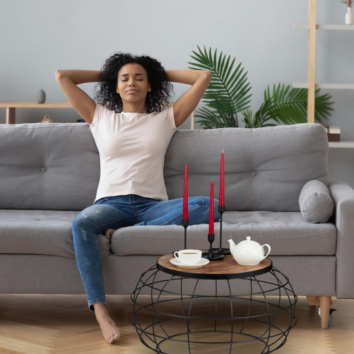 COUCHTISCH - Multicolor, Holz/Metall (67/67/36cm) - Relaxdays