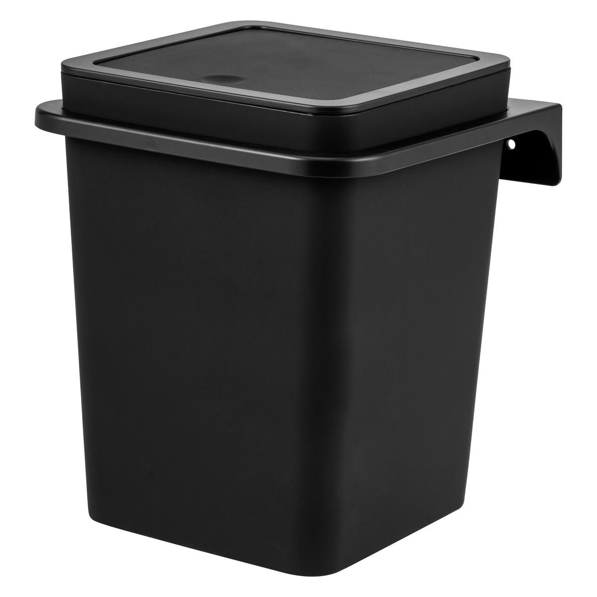 KOSMETIKEIMER SAVONA 6 Liter, schwarz - Schwarz, Kunststoff (18/25/18cm) - bremermann