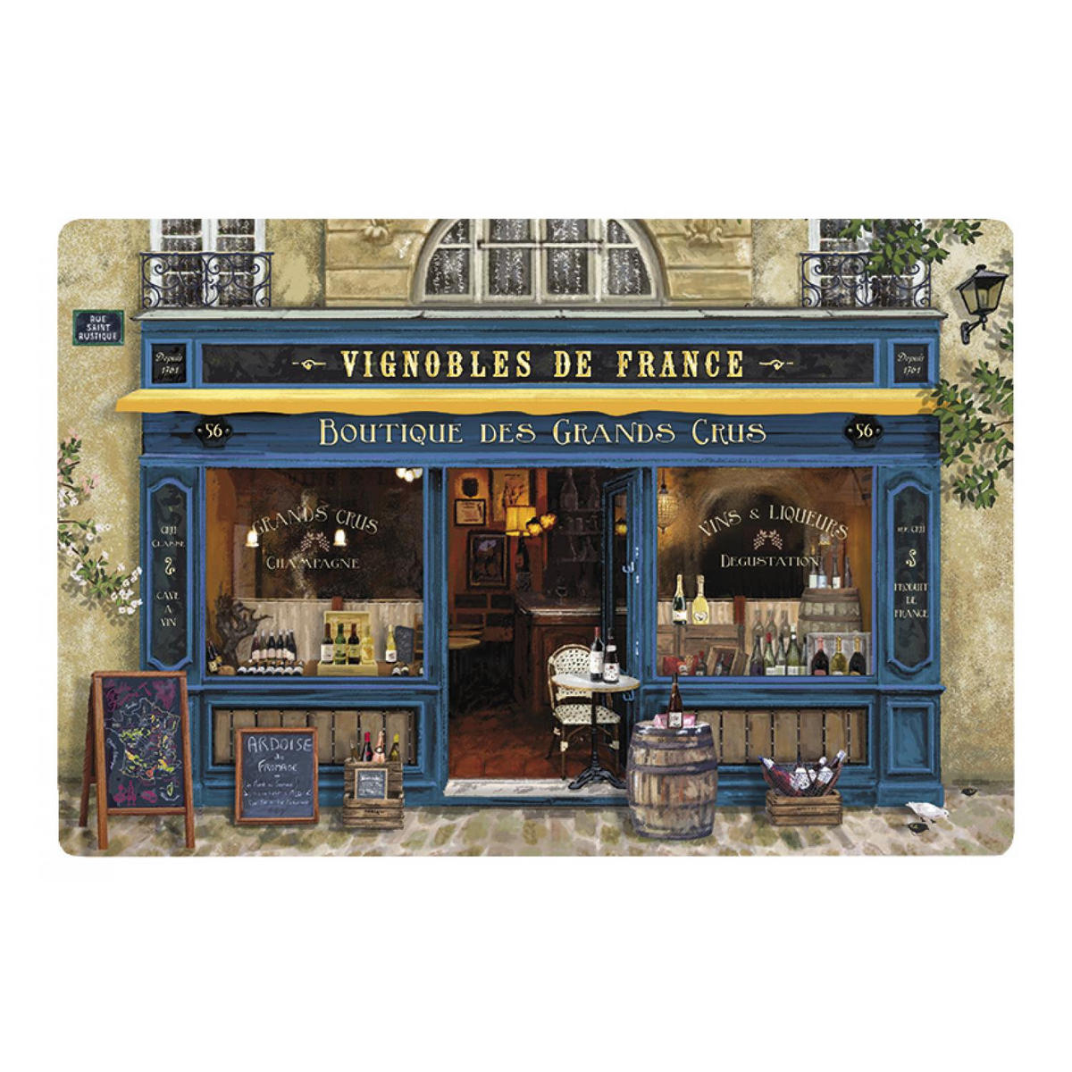 TISCHSET Boutique Vignobles de France passend 30 x 45 cm - Multicolor, Textil (30/45cm) - Winkler