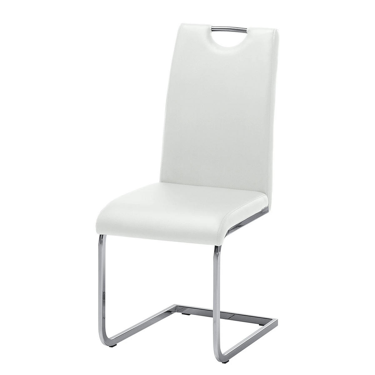 FREISCHWINGER - Metall / Textil - Weiß, Kunststoff/Metall (44/97/61cm) - home24
