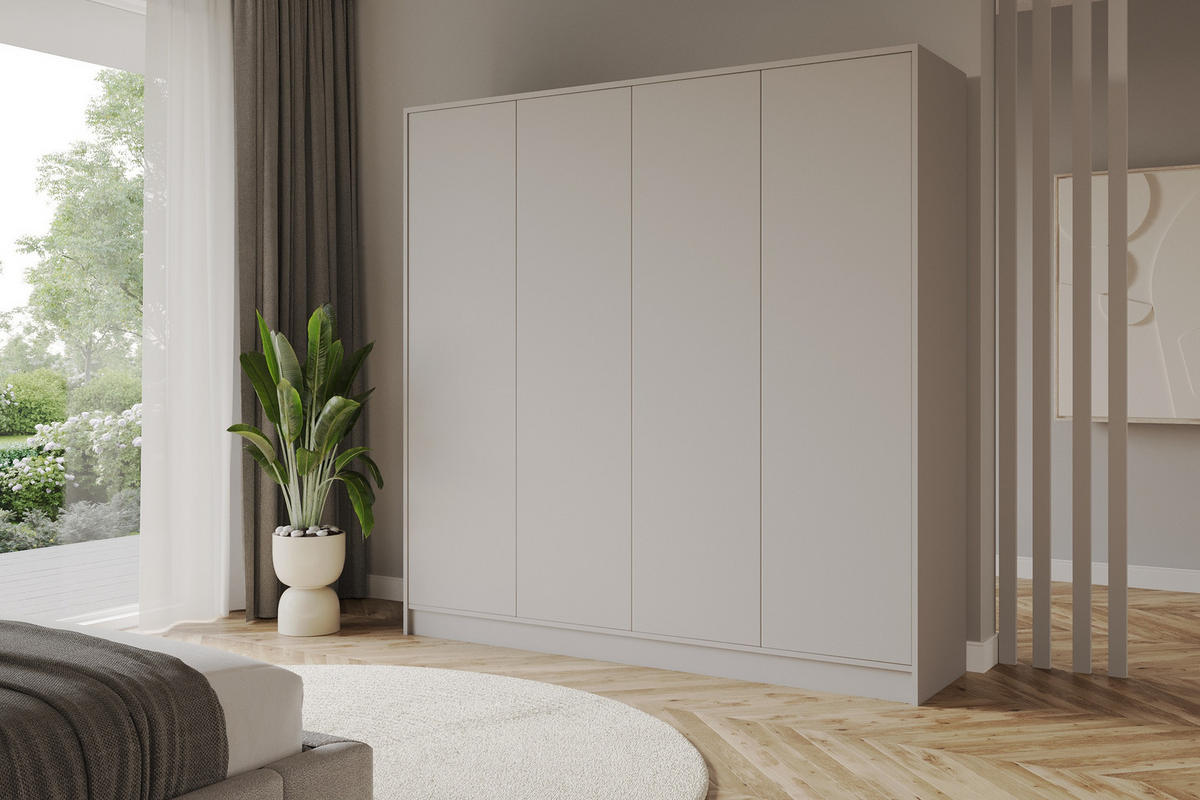 KLEIDERSCHRANK - GALA - 200 - Kaschmir - Kaschmir, Holzwerkstoff (200/200/51cm) - ALTDECOR