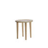 BEISTELLTISCH Qiano Braun Ø45/45 cm - Braun, Holz (45/45/45cm) - Light & Living