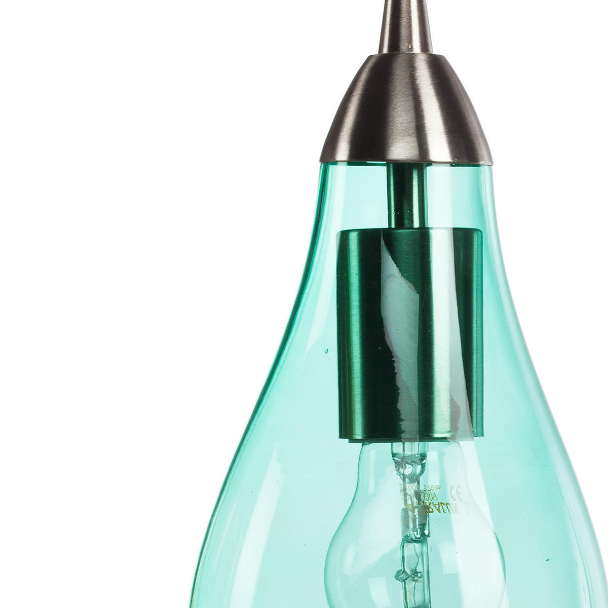 PENDELLEUCHTE Glas / Eisen, 4-flammig - Multicolor, Glas (15/80/150cm) - home24