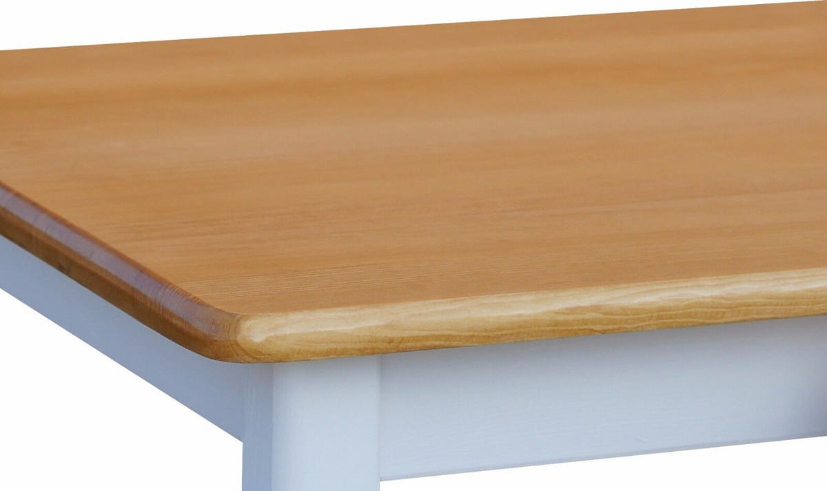 ESSTISCH aus Kiefernholz rechteckig in den Farben Weiß und Erle 120/70/75 - Erlefarben, Holz (120/70/75cm) - Koma