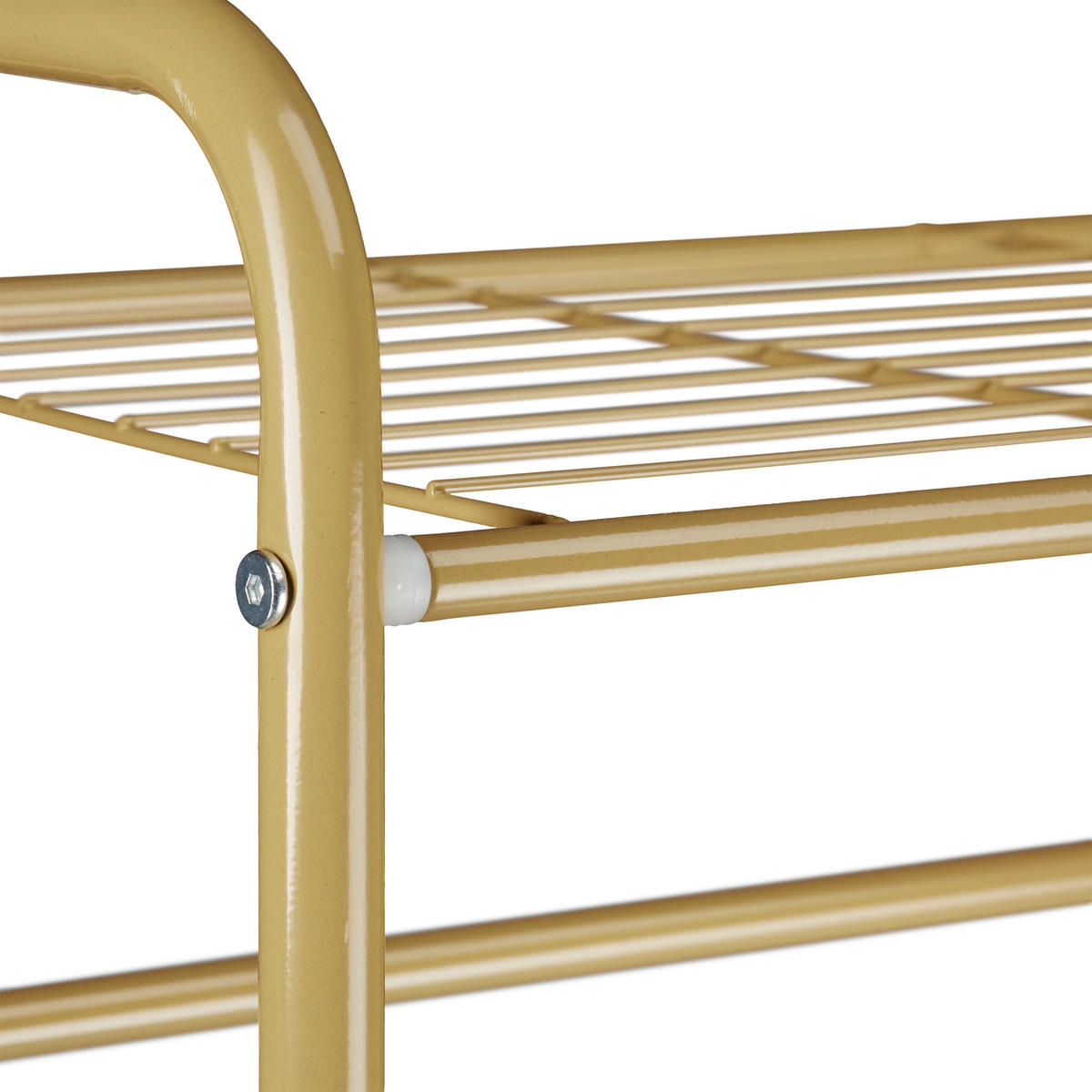 KLEIDERSTÄNDER - Hellbraun, Metall (60.5/166/38cm) - Relaxdays