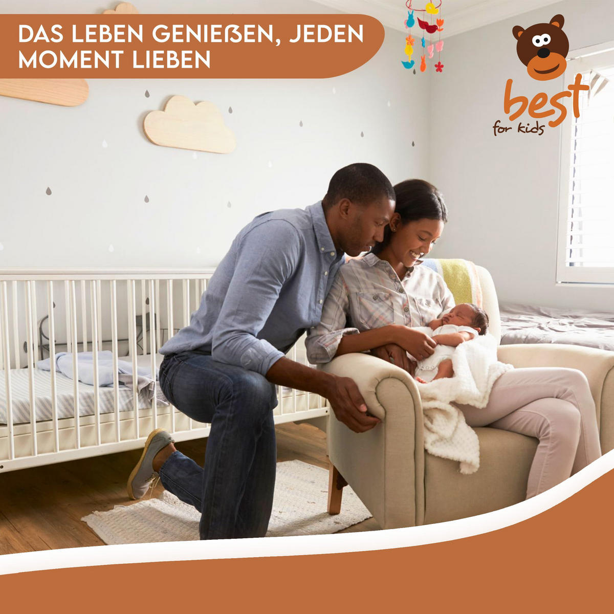 SCHAUMSTOFFMATRATZE 90/180 cm, KALTSCHAUM, für Kinderbett, mit Reißverschluss - Weiß, Naturmaterialien - Best for Kids