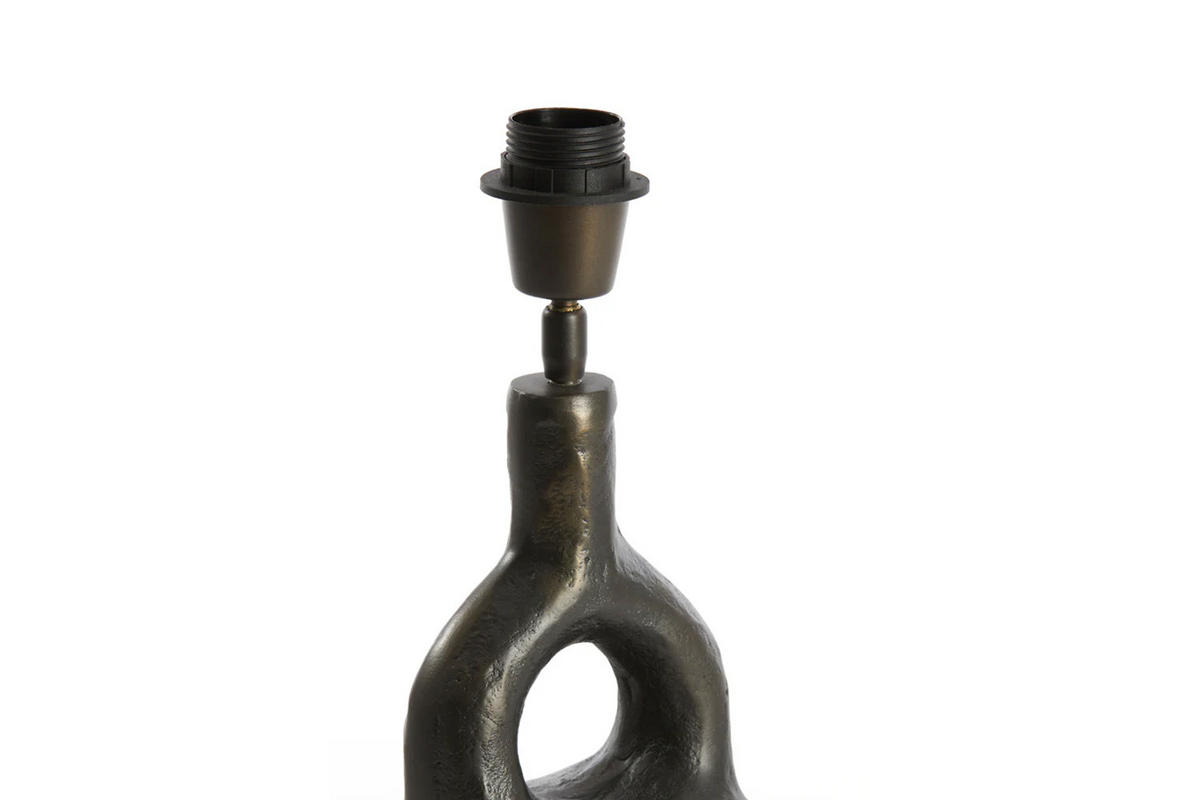 LAMPENFUSS IMOLA 25x22x37 cm, Metall, Anthrazit - Anthrazit, Metall (25/22/37cm) - Light & Living