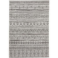 OUTDOORTEPPICH Cleo Weiß/Schwarz 300x400 cm - Weiß, Textil (300/400cm) - benuta Nest