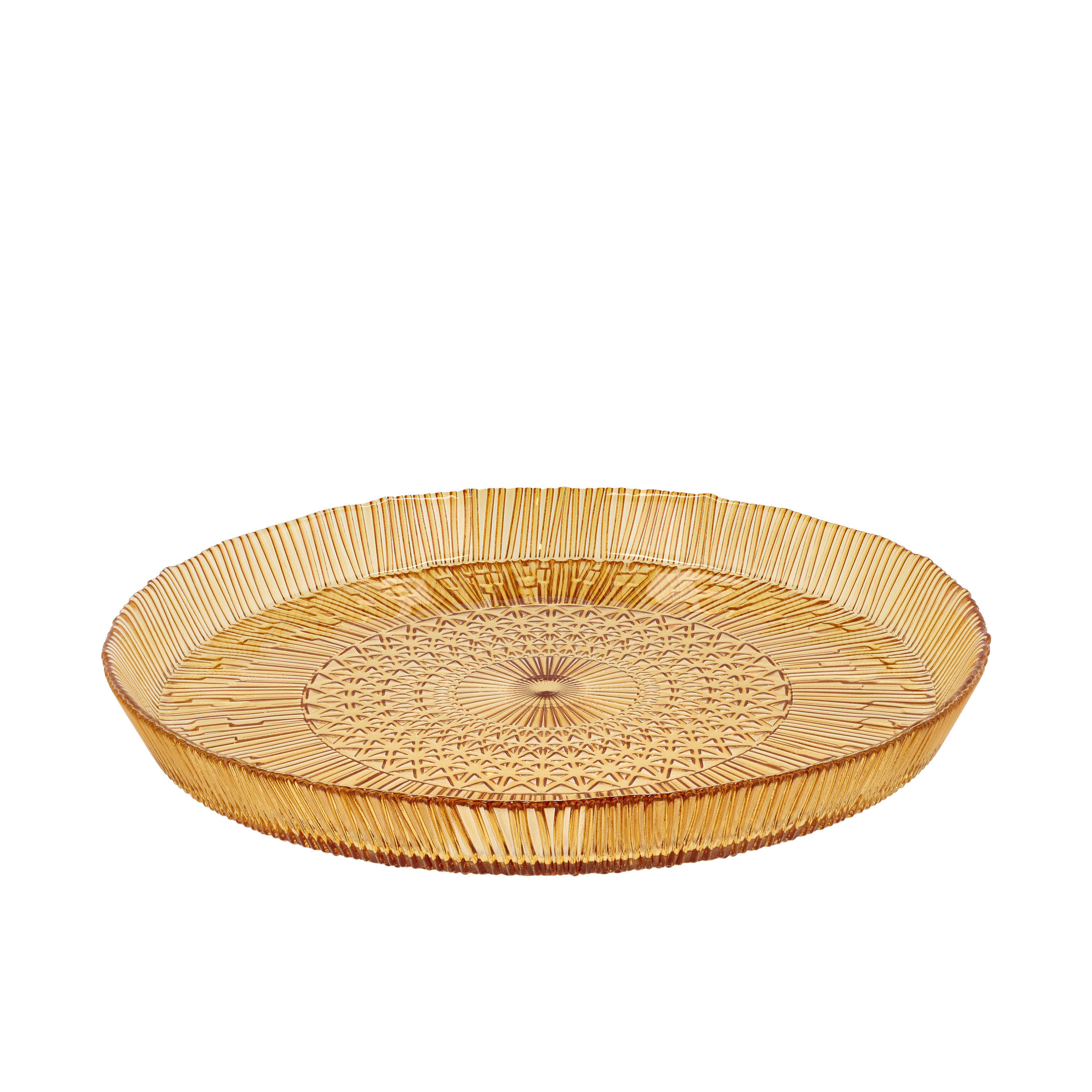 SERVIERPLATTE rund Kusintha 30 cm Amber - Beige, Keramik (30/3/30cm) - Bitz
