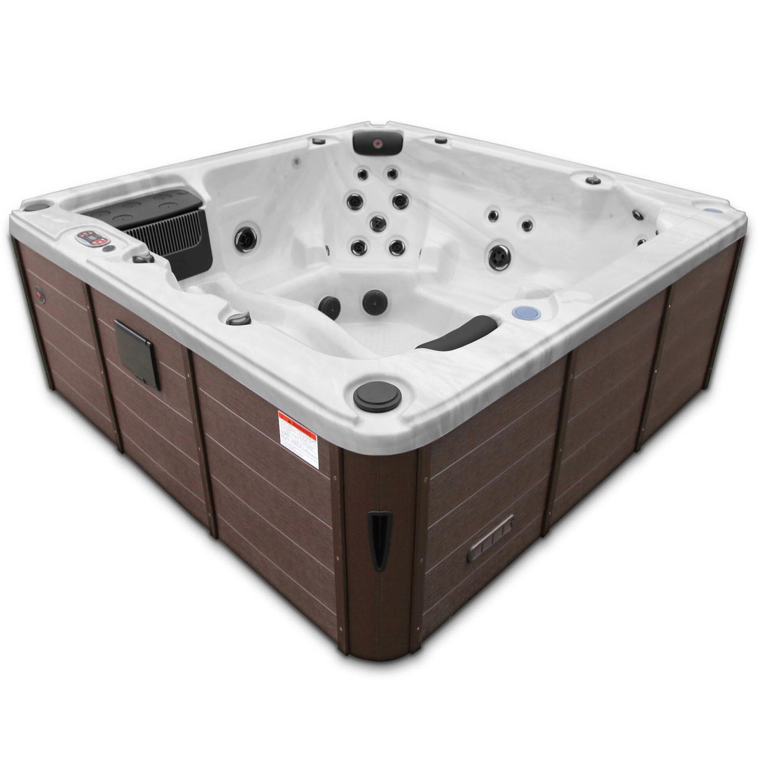 Canadian Spa Company Whirlpool Weiß Hochglanz 219x82x219 cm