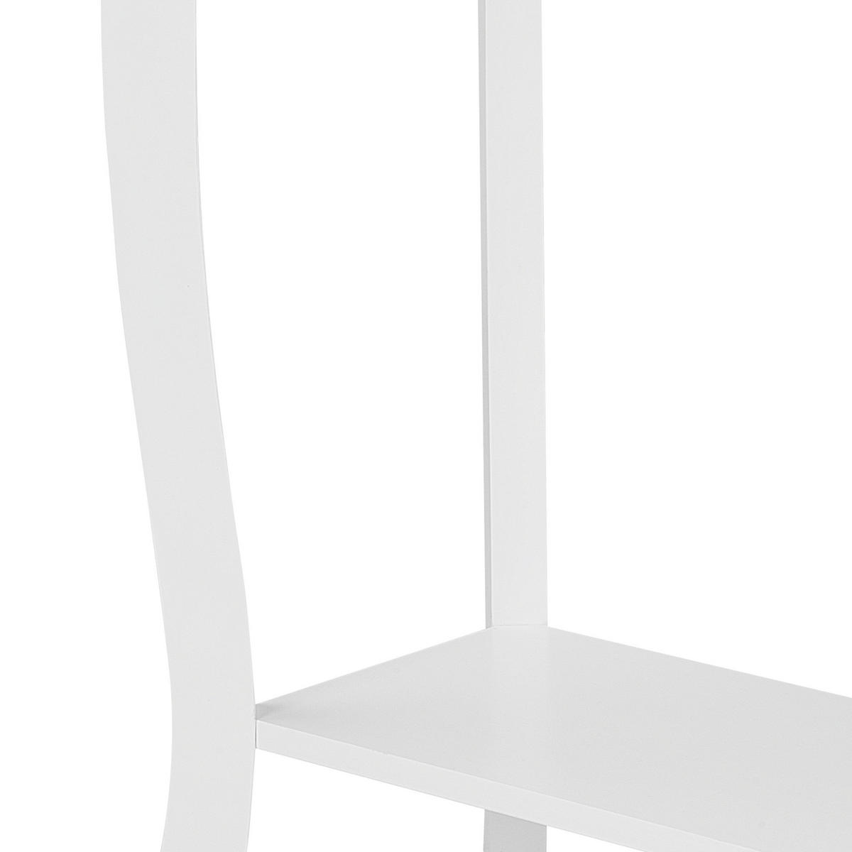 KONSOLENTISCH weiß rechteckig 30/100 cm Hartford - Weiß, Holzwerkstoff (30/100/80cm) - Beliani