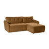 ECKSOFA Omron Gelb, universal Schlafsofa - Honig, Holzwerkstoff/Textil (248/180cm) - Bettso
