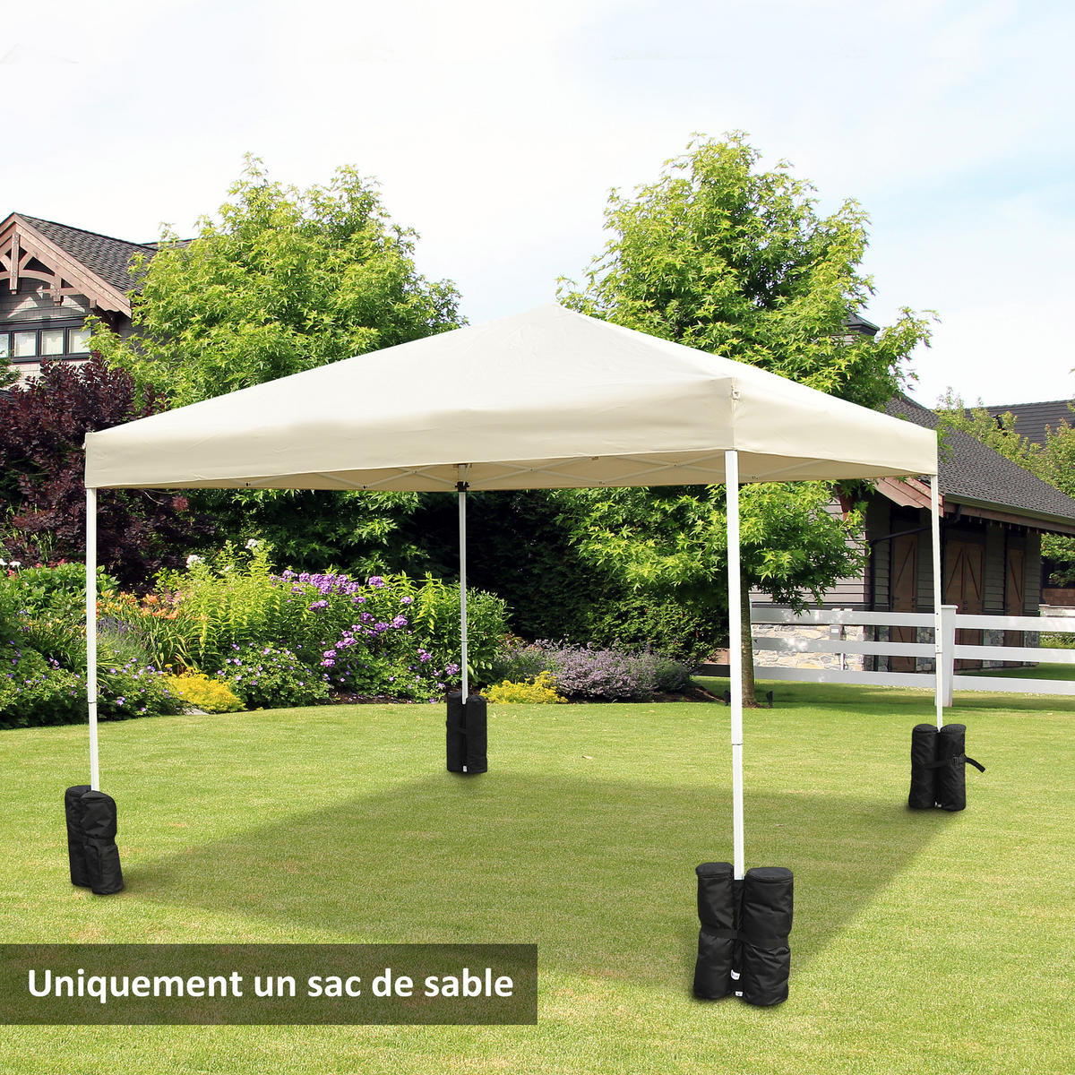BESCHWERUNGSSACK 4er-Set DE-11351 für Pavillon, max. 15 kg/Sack Schwarz - Schwarz, Textil (14/42/14cm) - ComfortXL