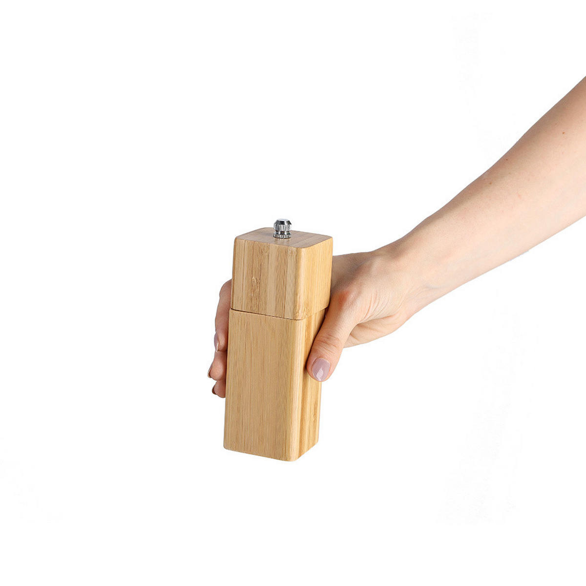 GEWÜRZMÜHLE für Salz und Pfeffer 5/5/13,5 cm - Braun, Naturmaterialen (5/13.5/5cm) - ZELLER