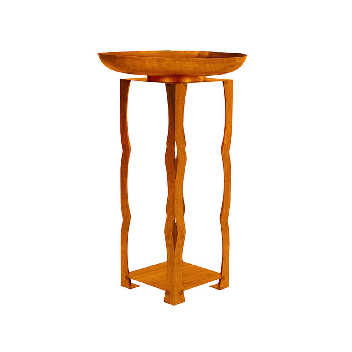 FEUERSCHALE FRANK - Orange, Metall (34/91/34cm) - Home Deluxe