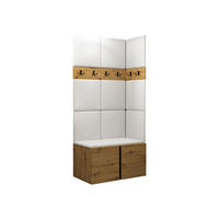 GARDEROBEN-SET Orion I - Eiche Artisan/Weiß, Holzwerkstoff/Kunststoff (84/186/46cm) - MIRJAN24
