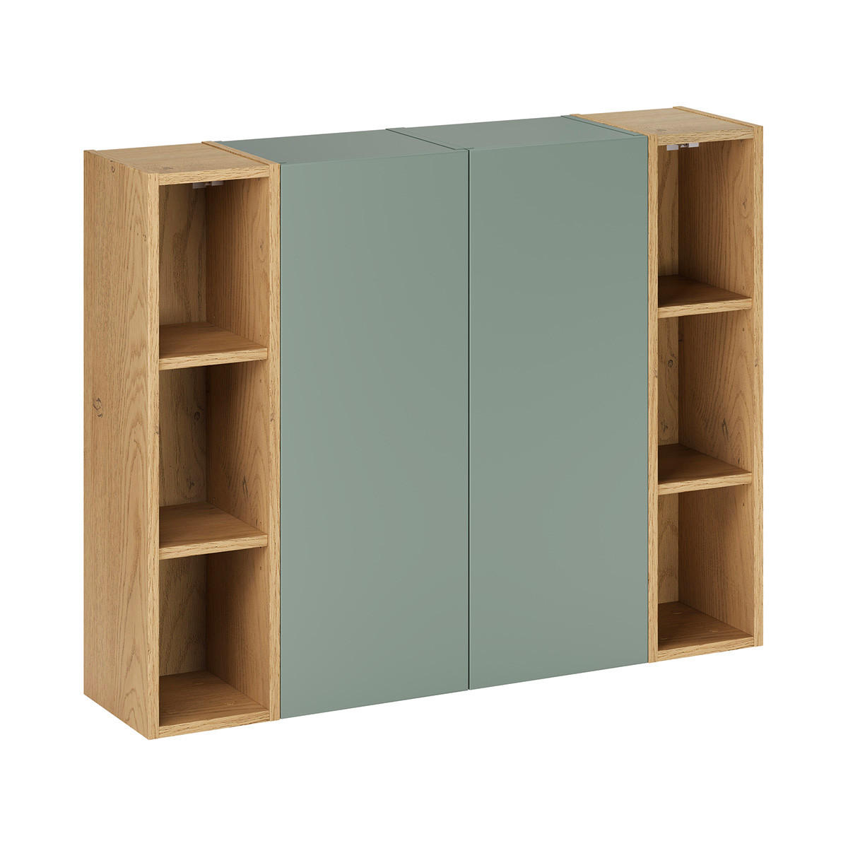 ZÁVĚSNÝ SLOUPEK Oria Zelená - zelená barva, kompozitní dřevo (50/160/26.6cm) - Petits-meubles