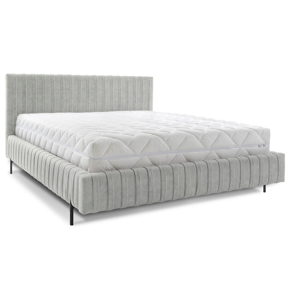 BOXSPRING KREVET 180/200 Ori Sivi - siva, drvo (180/200cm) - Petits-meubles