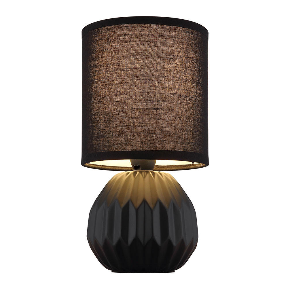 TISCHLEUCHTE Keramik Schwarz - Schwarz, Metall (12/12/23cm) - Globo Lighting