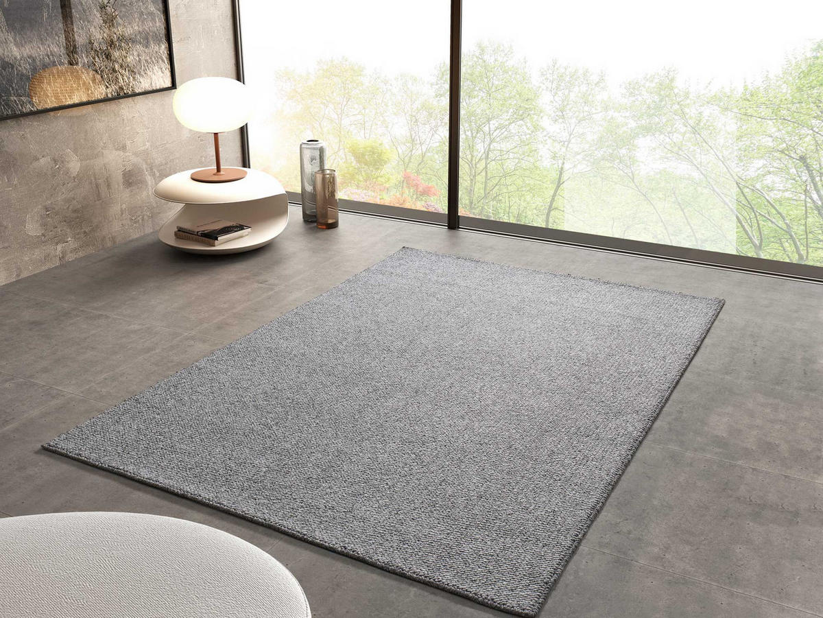 WEBTEPPICH Silber Petra 120/170 cm - Silberfarben, Textil (120/170cm) - Atticgo