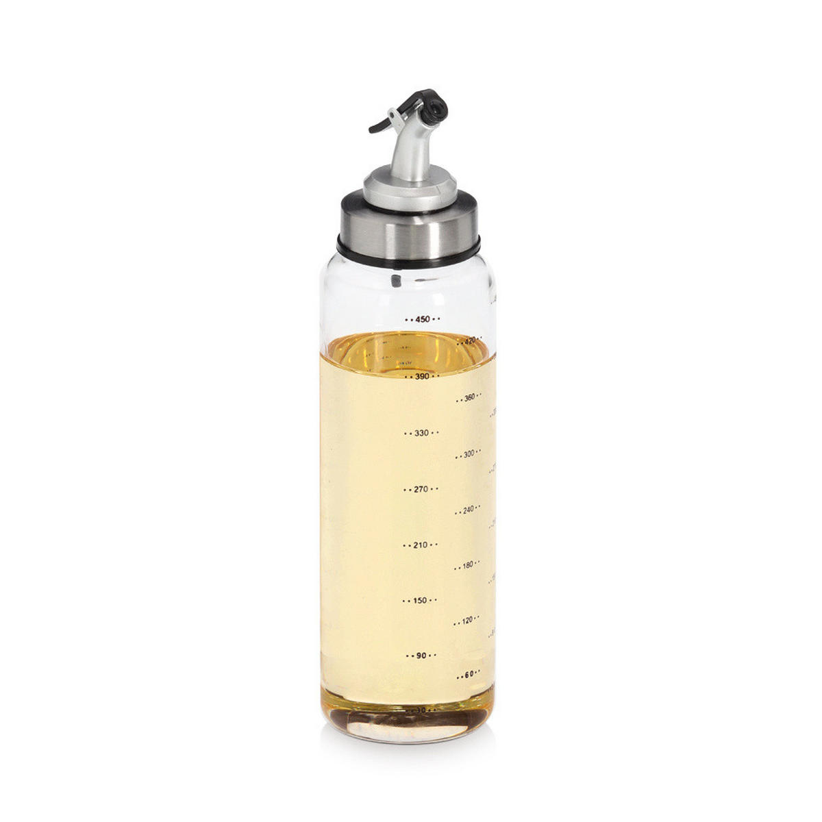 ÖL- UND ESSIGFLASCHE Essentials 500 ml - Transparent, Glas (6.5/24.5/6.5cm) - ZELLER