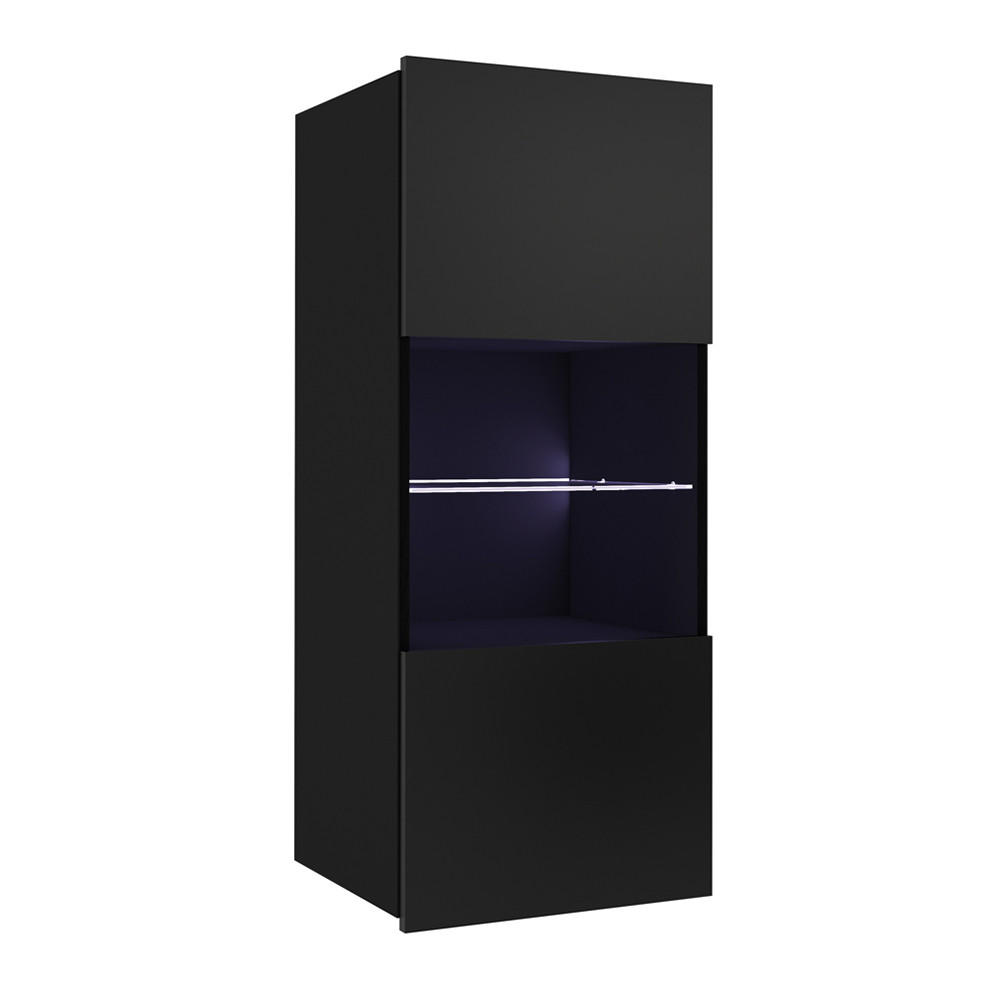 Lomado Vitrine Schwarz 45x117x32 cm