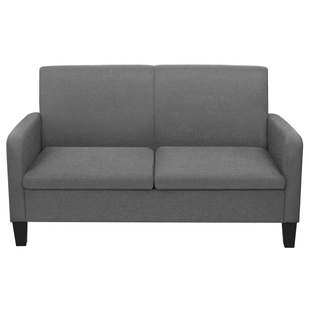 2-SITZER-SOFA Williams - Grau, Textil (135/76/65cm) - Nettlife