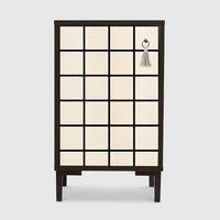 NACHTTISCH aus MDF mit SQUARES - Creme, Holzwerkstoff (30/65/40cm) - RNT By Really Nice Things