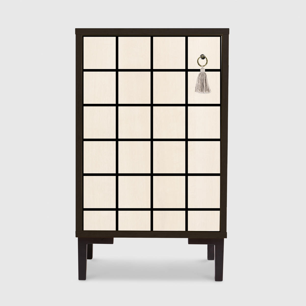 NACHTTISCH aus MDF mit SQUARES - Creme, Holzwerkstoff (30/65/40cm) - RNT By Really Nice Things