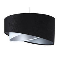 HÄNGELEUCHTE Schwarz 50/23 cm - Weiß, Kunststoff (50/1.3/23cm) - ONZENO