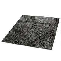 TISCHPLATTE 50x50 cm – Baumrinde - Weiß, Glas (0.4/50/50cm) - Wallfluent