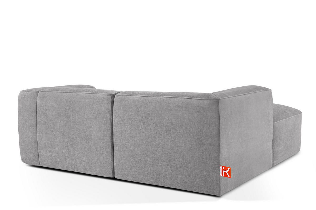 ECKSOFA LINKS FUBBO, Hellgrau - Hellgrau, Holz/Holzwerkstoff (225/176cm) - KONSIMO®