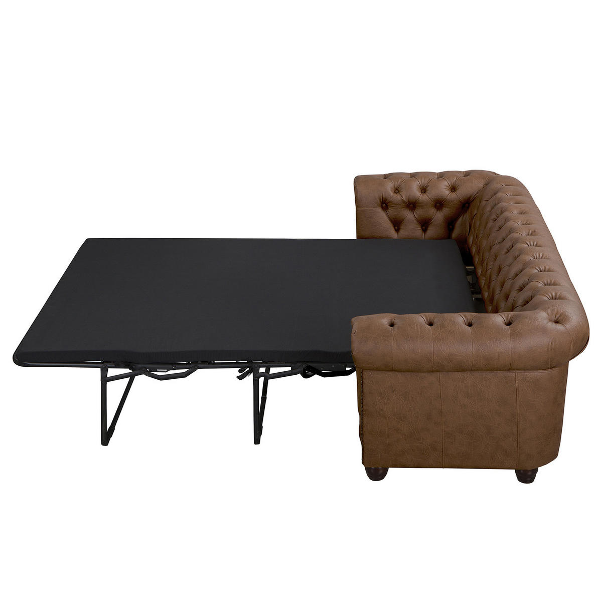 3-SITZER SOFA - Braun, Kunststoff (203/72/86cm) - home24