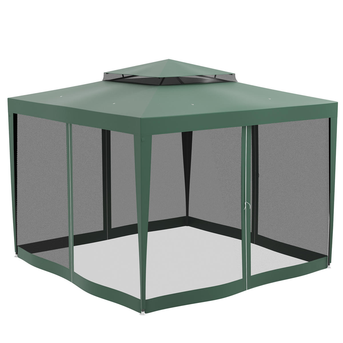 PAVILLON Grun 1 Stück - Grün, Naturmaterialien (297/268/297cm) - GiPP