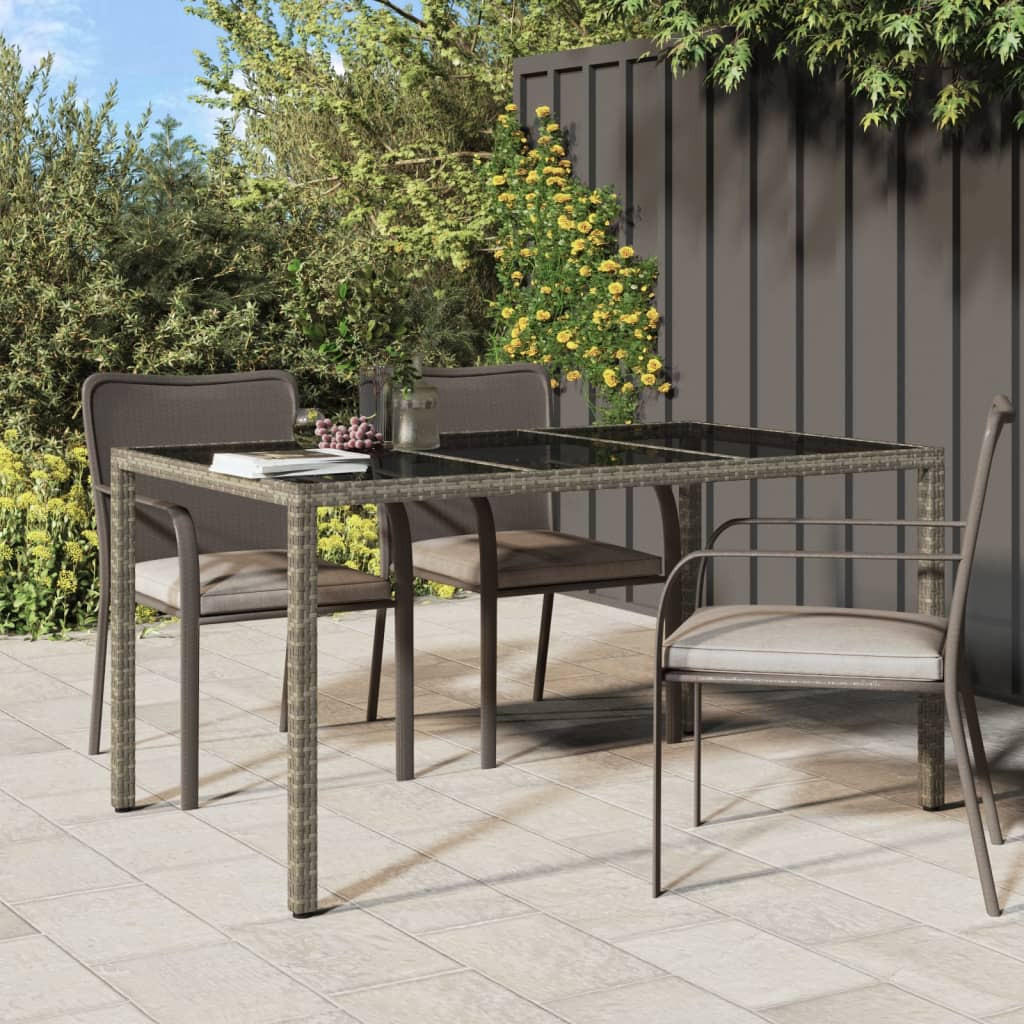 GARTENTISCH Tischrand 90/75/150 cm - Grau, Naturmaterialien (150/90/75cm) - ZMH