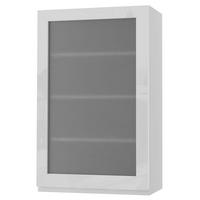 HÄNGESCHRANK Florence W4S/60 Weiß / RAL 9003 signalweiß HG 60 / 32,5 / 96cm - Türanschlag links - Weiß Hochglanz/Weiß, Holz/Holzwerkstoff (60/96/32.5cm) - Feldmann-Wohnen
