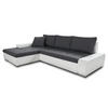 ECKSOFA Faris, Seite: Links - Weiß/Grau, Holz/Textil (266/184cm) - Sofnet