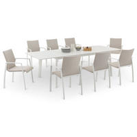 GARTENMÖBELSET VERANO - Beige, Metall - IDIMEX