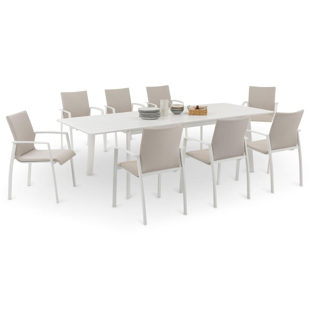 GARTENMÖBELSET VERANO - Beige, Metall - IDIMEX