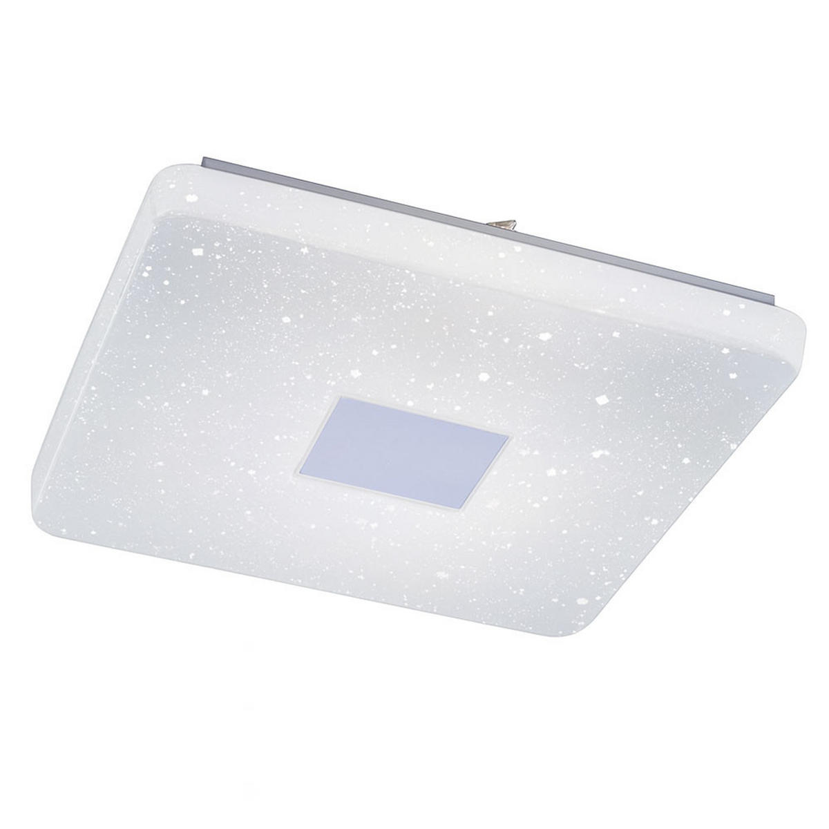 LED DECKENLAMPE Weiß Stahl CCT Dimmbar - Weiß, Metall (60/60/9.5cm)