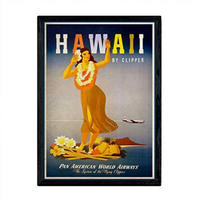 POSTER Weinlese Mädchen A3 Rahmenlos - Klar, Papier (29.7/5/42cm) - Nacnic